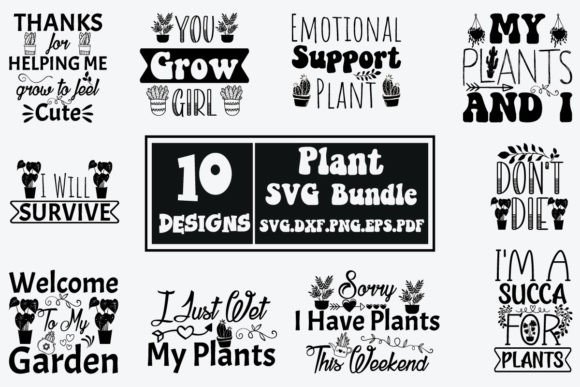 Plant SVG Bundle | Gardening SVG Bundle Graphic Crafts By Design Haven