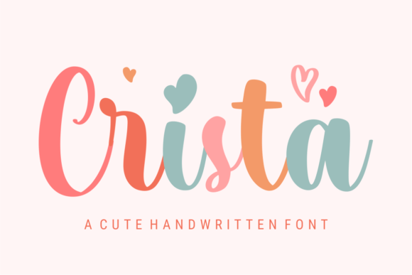 Crista Script & Handwritten Font By jinanstd