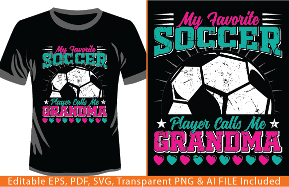 My Favorite Soccer Player Calls Me Graphic T-shirt Designs By tarekarts99