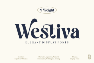 Westiva Serif Font By asenbayu 1