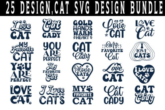Cat Quotes Designs Bundle Graphic Crafts By Reza Designs Store