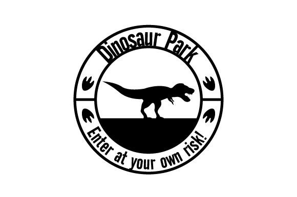 Dinosaur Park Entrance Sign Dinosaurs Craft Cut File By Creative Fabrica Crafts