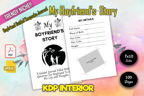 My Boyfriend's Story Graphic KDP Interiors By DigiGrove