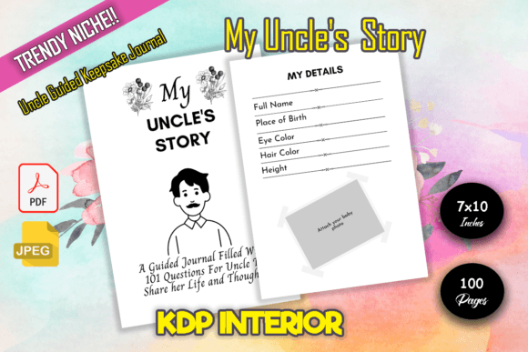 My Uncle's Story Gráfico Interiores KDP Por DigiGrove