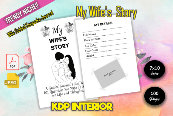My Wife's Story Graphic KDP Interiors By DigiGrove
