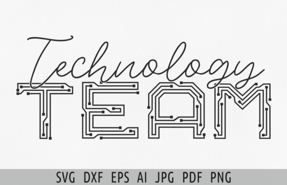 Technology Team Svg IT Svg Computer Svg Graphic T-shirt Designs By Julia's digital designs