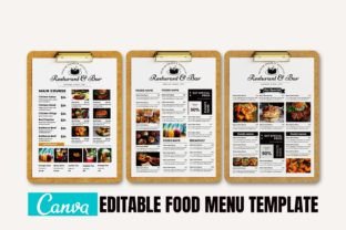 Food Menu Template Graphic Print Templates By craftsmaker 1