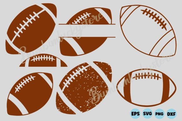 Football Svg, Football Silhouette Graphic Crafts By Bumbimluckystore