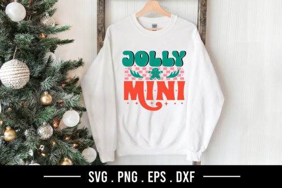Jolly Mini - Retro Christmas SVG Graphic T-shirt Designs By Robi Graphics