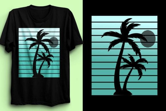 California T-Shirt Design with Palm Tree Graphic T-shirt Designs By fatimaakhter01936