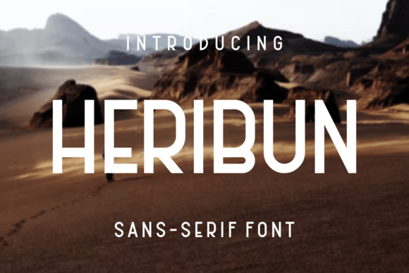 Heribun Sans Serif Font By lelevien