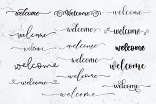 Welcome Svg Bundle, Welcome Sign Svg Graphic Crafts By Chamsae Studio 4