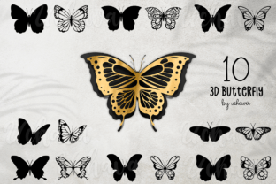 3d Butterfly Svg Graphic Crafts By uchava 1