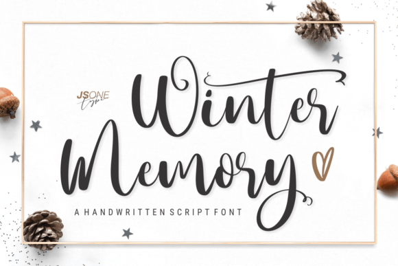 Winter Memory Fuentes Caligráficas Fuente Por jsonetype