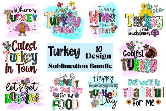 Turkey Sublimation Bundle Graphic Crafts By Sublimation_Bundle