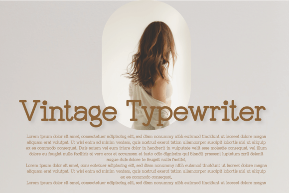 Vintage Typewriter Skript-Schriftarten Schriftart Von hl_studio