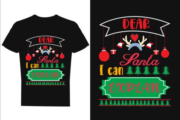 Merry Christmas Illustration Designs de T-shirts Par Tamanna Store