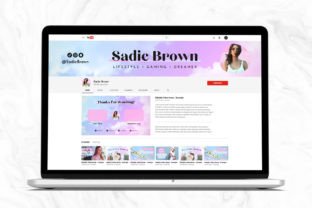 YouTube Branding Kit Editable in Canva Graphic Social Media Templates By OniriqveDesigns 2