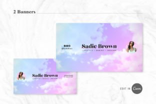 YouTube Branding Kit Editable in Canva Graphic Social Media Templates By OniriqveDesigns 5