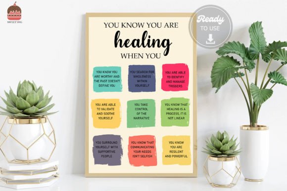 Healing Psychotherapy Art Decor Graphic Print Templates By SweetSVG