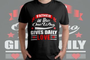 Fathers Day T Shirt Design Typography Illustration Designs de T-shirts Par Creative SVG Corner 2