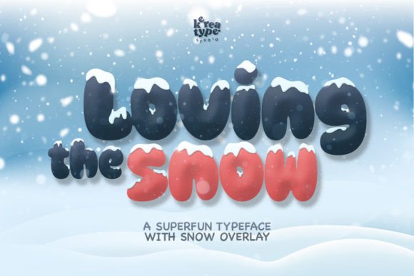 Loving Snow Display-Schriftarten Schriftart Von kereatype