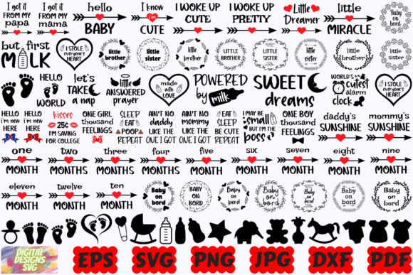Baby SVG | Baby Boy SVG | Baby Girl SVG Graphic Crafts By DigitalDesignsSVGBundle