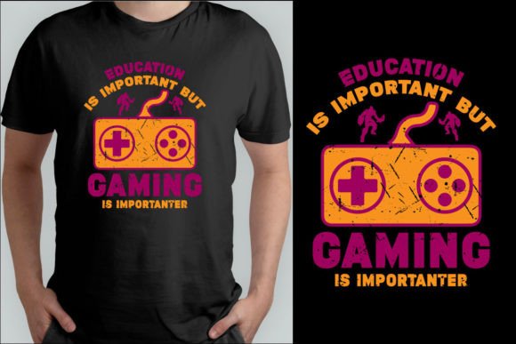 Gamer T-shirt Design.Gaming Retro Tshirt Graphic T-shirt Designs By sayedhasansaif04