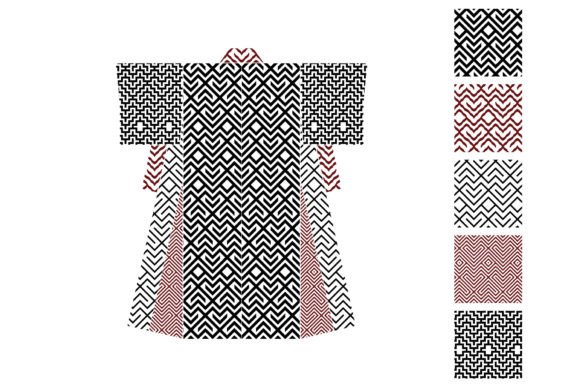 Maze Pattern Set 1 Grafik Papier-Muster Von 103cia