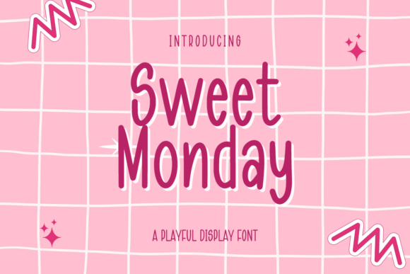 Sweet Monday Display Font By Letterayu