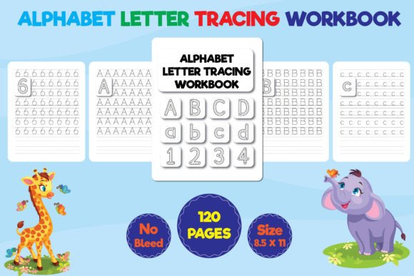 Alphabet Letter Tracing Workbook Grafika K Przez 2masudrana4