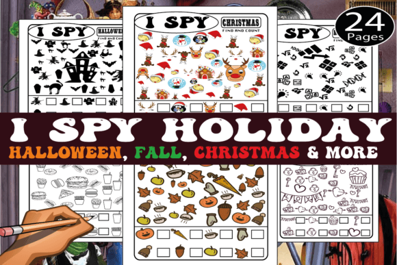 I Spy Holiday Hidden Picture Graphic Teaching Materials By Little-Learners-Oasis