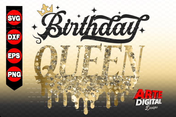 Birthday Queen SVG | Birthday Diva Svg Graphic Print Templates By Arte Digital Designs