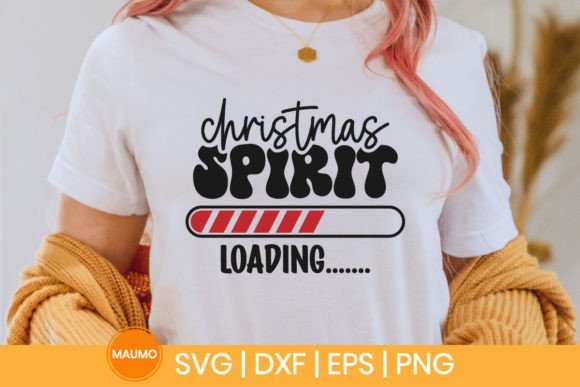 Christmas Spirit Loading Svg Quote Gráfico Manualidades Por Maumo Designs