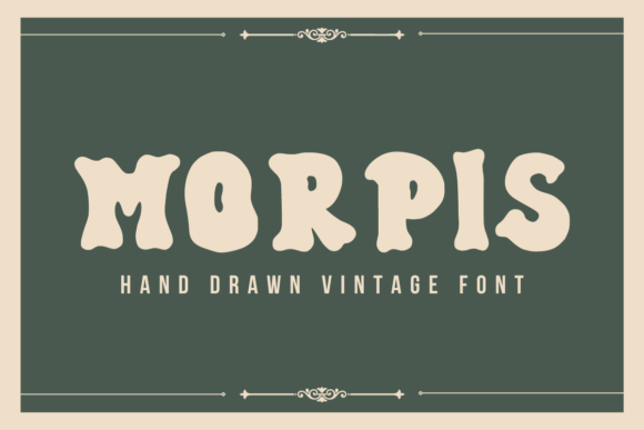Morpis Display Fonts Font Door SiapGraph