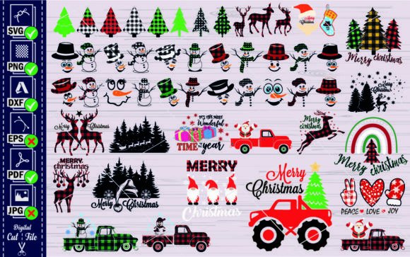 Christmas SVG #3,Noel Svg,clipart,cricut Gráfico Ilustraciones Imprimibles Por pixelworld
