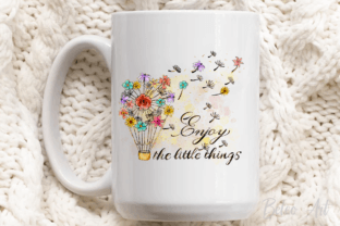 Enjoy the Little Things Sublimation PNG Graphic Crafts By Beleo Art 4