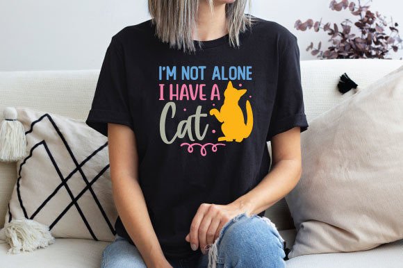 I'm Not Alone I Have a Cat SVG Illustration Artisanat Par Summer.design