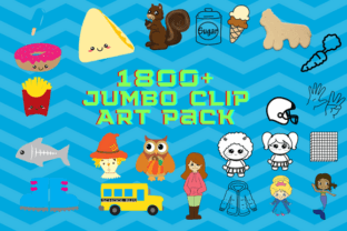 1800+ Jumbo Clipart Pack Graphic Crafts By Caffeinated Ever After 1