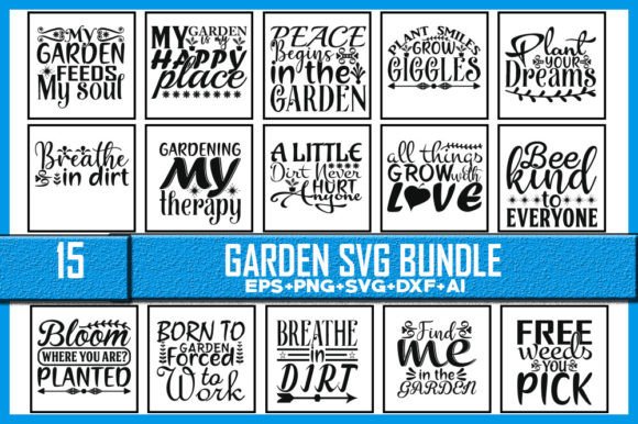 Garden SVG Bundle Graphic Crafts By AB