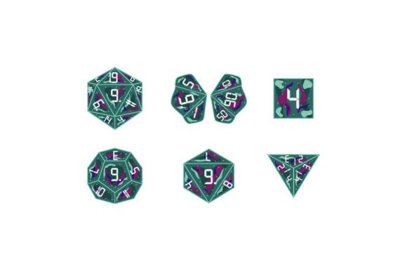 Role- Playing Dice Set, Sci Fi Games Craft Cut File By Creative Fabrica Crafts