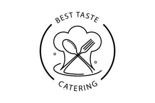 Black and White Logo - Food #10 Illustration Logos Par crownstudio