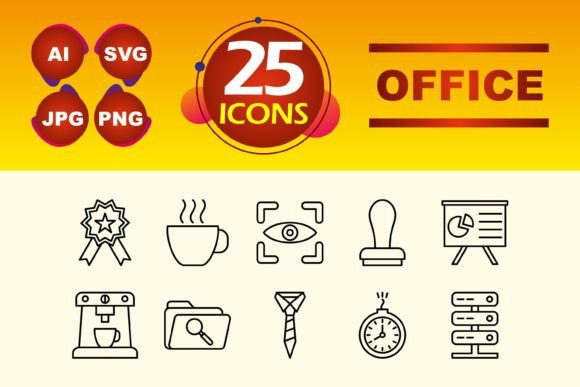 Office Icons Graphic Icons By circlontech