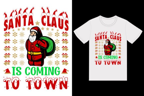 Merry Christmas Vector T Shirt Design Gráfico Plantillas de Impresión Por MarvellTeeZone
