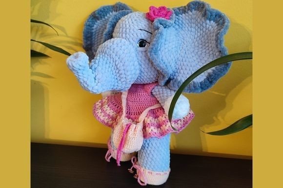 Elephant Crochet Pattern, Safari Crochet Grafik Häkelmuster Von fabulousamigurumi