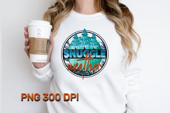 Snuggle Weather Sublimation Design Illustration Designs de T-shirts Par Design master