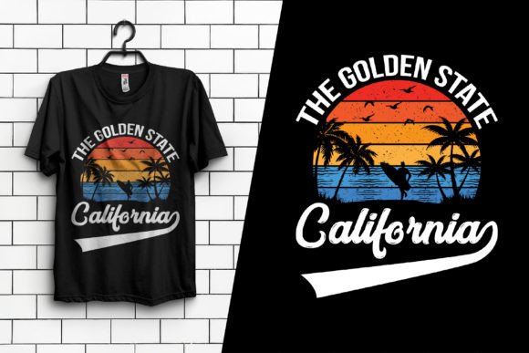 California T-shirt Design Graphic T-shirt Designs By Creative Store