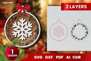 Laser Cut Christmas Ornaments SVG Graphic 3D Christmas By SvgOcean 7