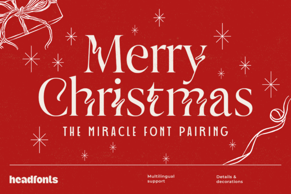 Merry Christmas Display Font By Headfonts