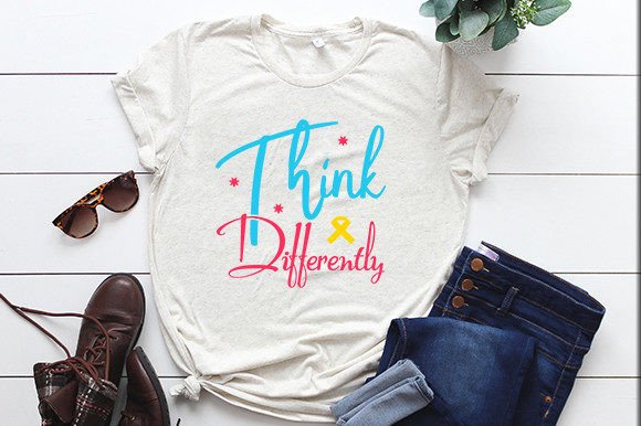 Think Differently Grafica Design di T-shirt Di SK Booth